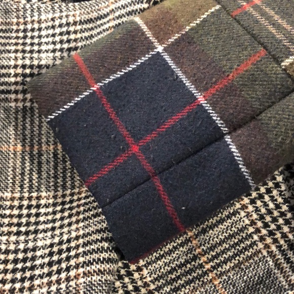 NVLT Grey and Green Mixed Glen Plaid Coat - Picture 10 of 12